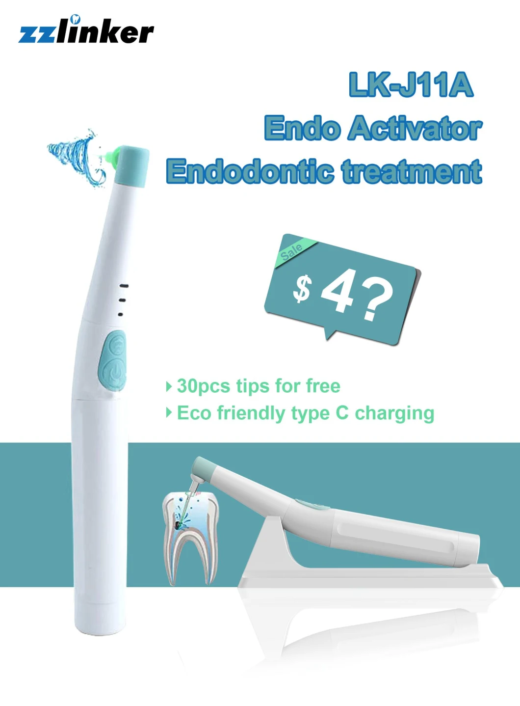 LK-J37C Endodontic Machine Dental Endo Rotary Engine Files Motor with Apex Root Canal Treatment Price Quality Same as Endo Motor Woodpecker