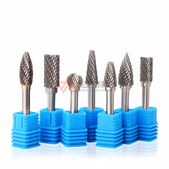 Vollhartmetallfräser mit 1/8''-Schaft, Rotationsfräser, Rotationsfeilen mit 3 mm, 6 mm, 8 mm, 10 mm, 12 mm, 16 mm Schaftdurchmesser mit Einzel- oder Doppelfräsern