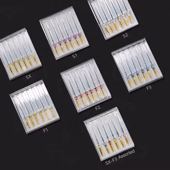 Dental Flexible Memory Niti Wurzelkanalbehandlung Endo Rotary Files für den motorischen Einsatz