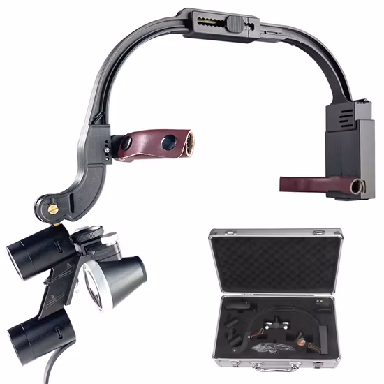 Medizinische Ausrüstung, zahnmedizinisches Instrument mit LED-Lampenkopflupen