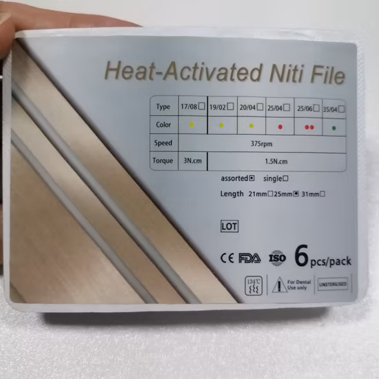 CE-geprüfte Azdent Endodontie-Behandlung Handgebrauch Niti Dental Super Rotary Files